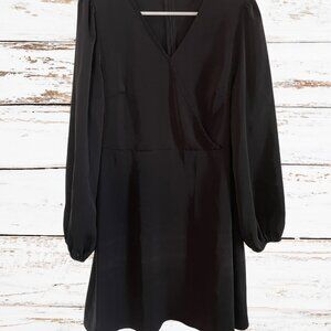 SHEIN Curve Black Long Sleeve Dress, Women's Size 0XL